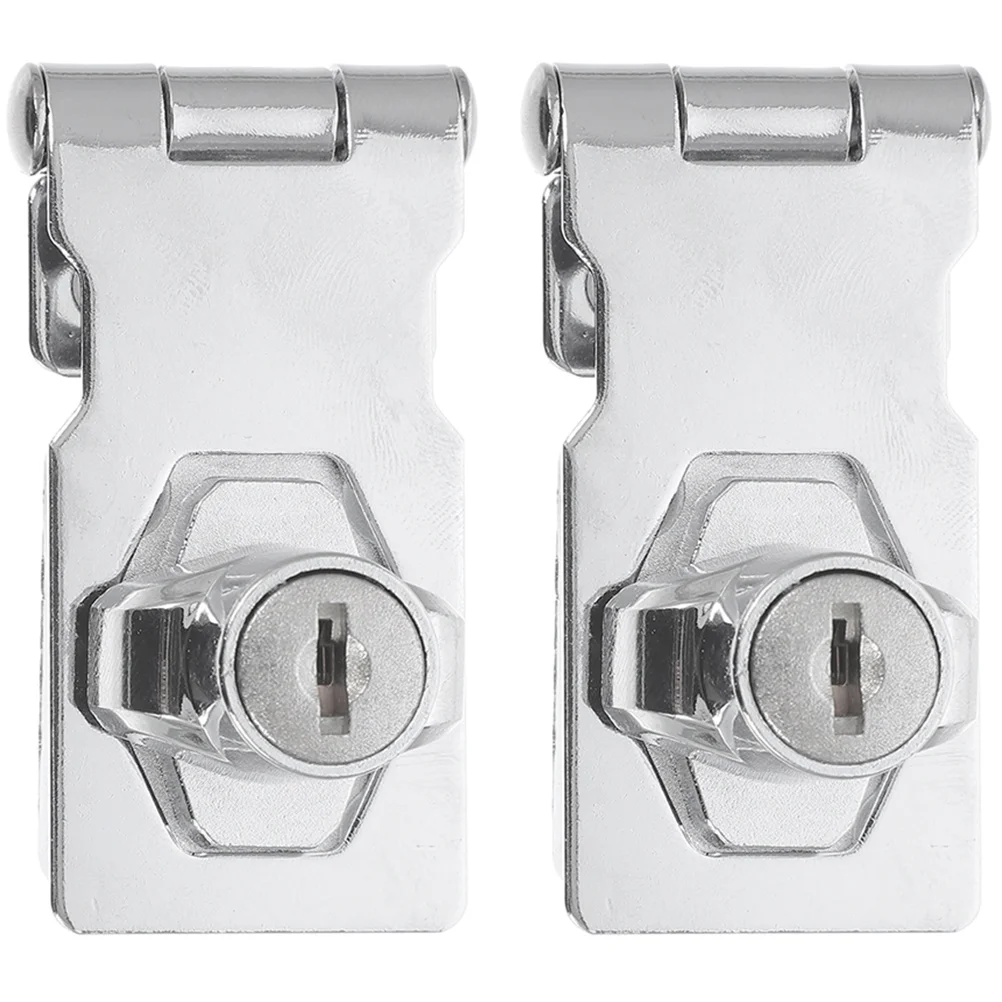 

2 шт. шкаф 3-дюймовый серебряный замок для витрины из нержавеющей стали, замок для витрины, стеклянные дверные замки, безопасный домашний офис