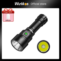 Wurkkos TS15 Mini Torch Rechargeable EDC Flashlight 900LM SFT25R LED 14500/AA Battery Lamp IP68 Waterproof Hiking Camping Light