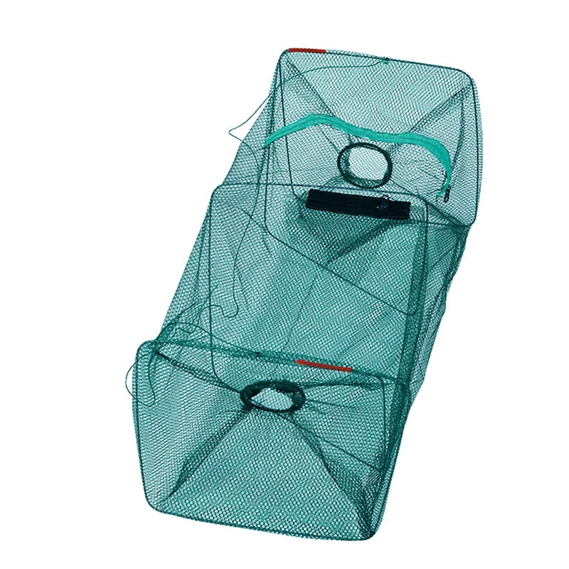 Outdoor Fishing Emergency Mesh Cage Telescopic Folding Fishing Net for Shrimp Fish Crab Catcher Open Close Trap Casting Network