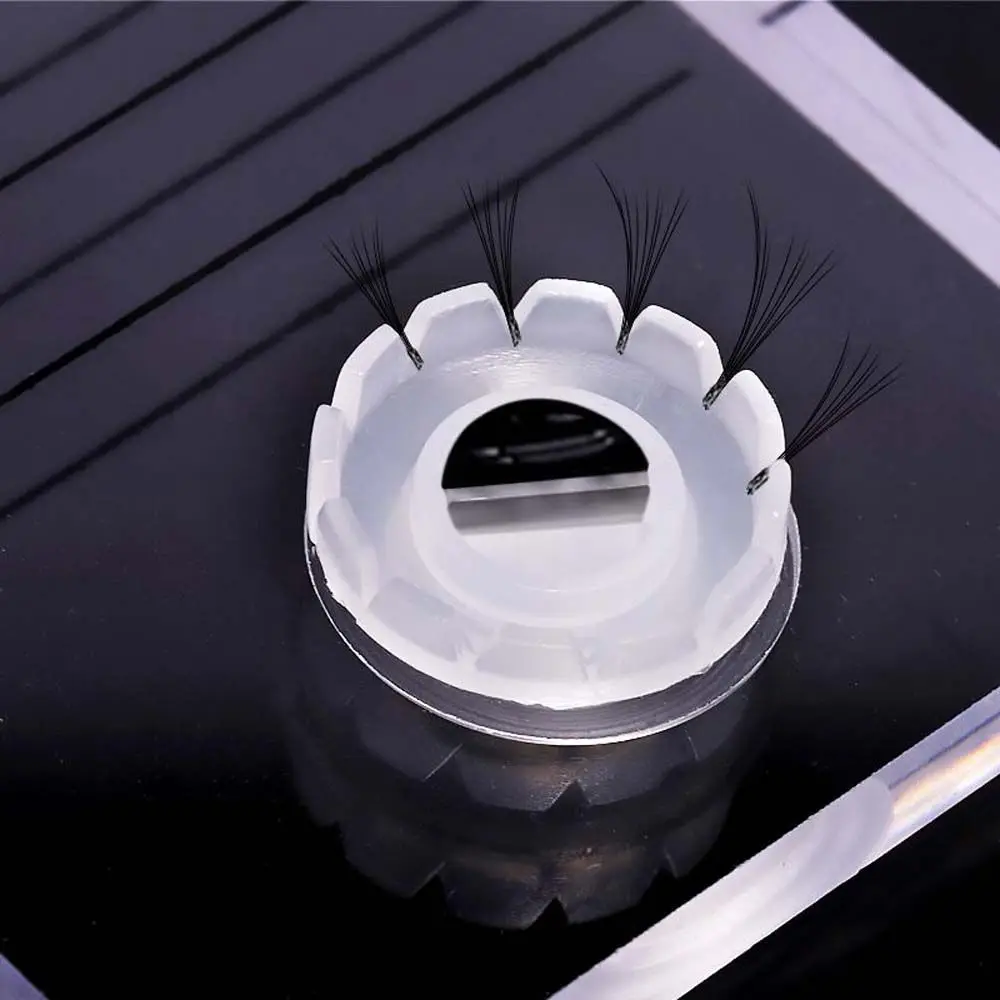 Glue Cap Eyelash Extension Shelf Eyelash Mark Pad Fake Eyelash Tray Lashes Glue Pallet Clear Eyelash Plate False Lash Tile