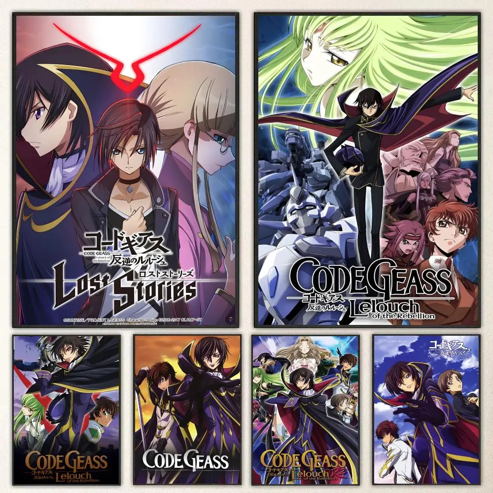 C-Code Geass Lelouch of  Rebellion Poster High-definition  poster stickers, suitable for bedroom, living room, home decoration