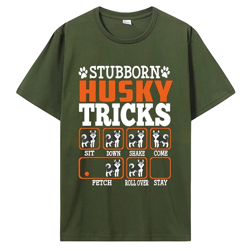 2025 نموذج جديد العنيد سيبيريا أجش الخدع قميص مضحك هدية gs عاشق تي شيرت الرجال القطن س الرقبة التي شيرت الهيب هوب تيز الشارع الشهير