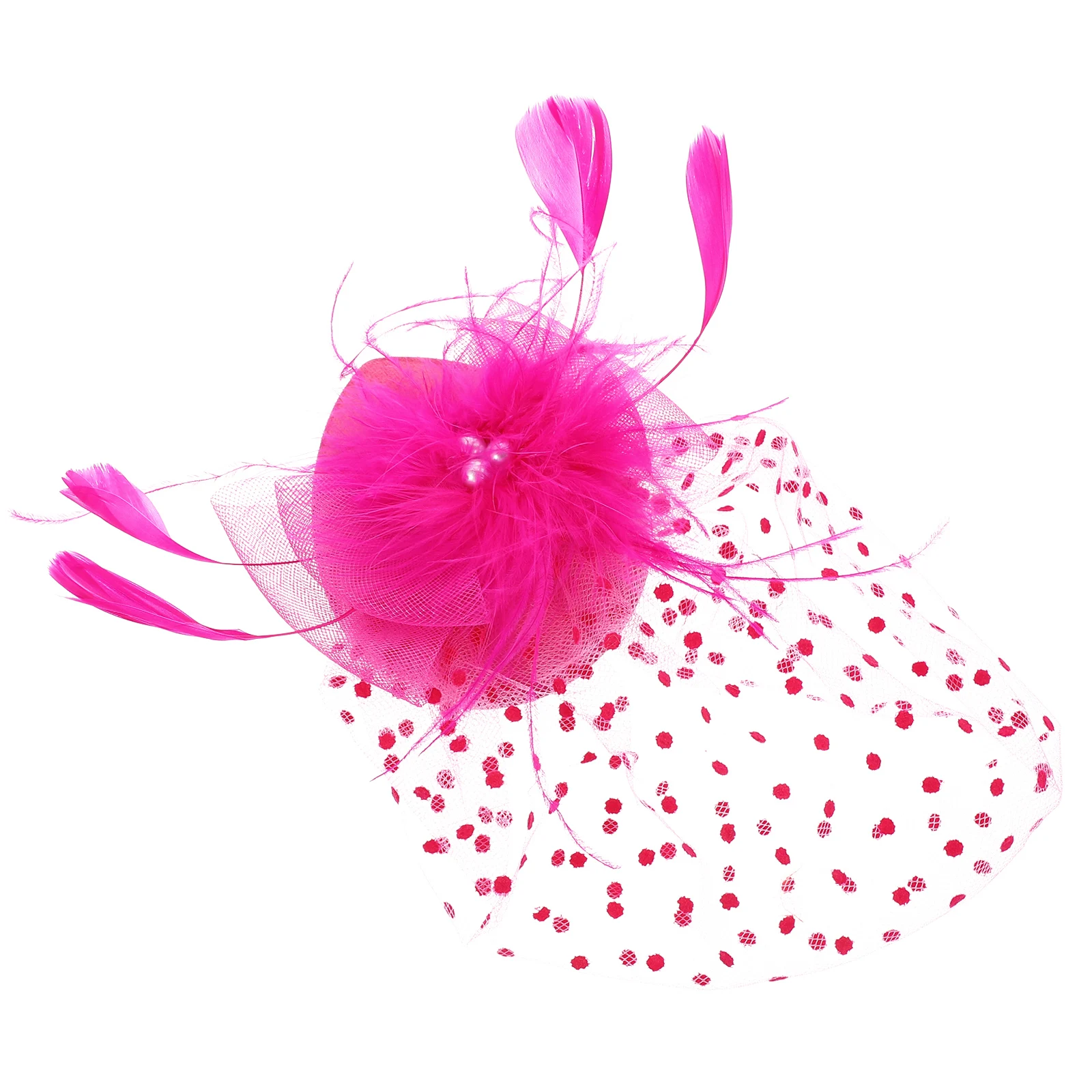 

Mesh Hair Accessories Be Bridal Headdress Fringe Hat for Women Fascinators Wedding Headpiece Charm Miss