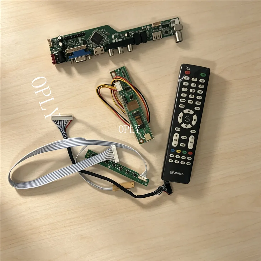 TV Controller board kit for LTN160AT01 LTN160AT02 16" screen monitor DIY 1366X768 VGA HDMI-compatible USB RF Audio LCD panel AV