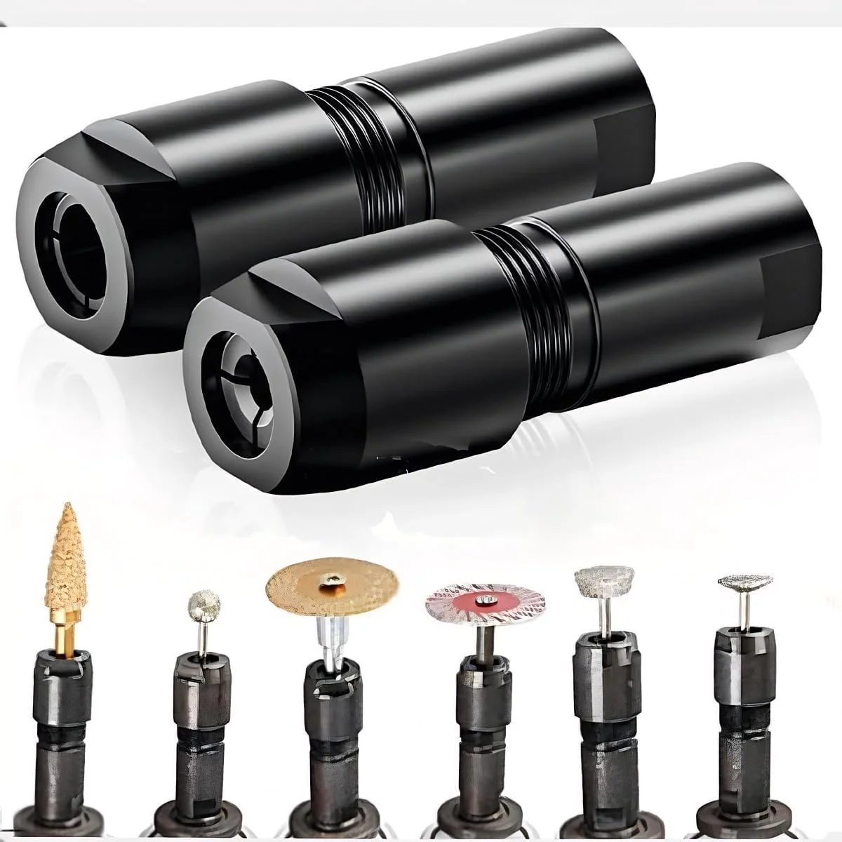 

Angle Grinder to Straight Chuck Adapter 100-Tyle Angle Grinder to Straight Grinder Adapter Chuck Drill Bit Connecting Tool