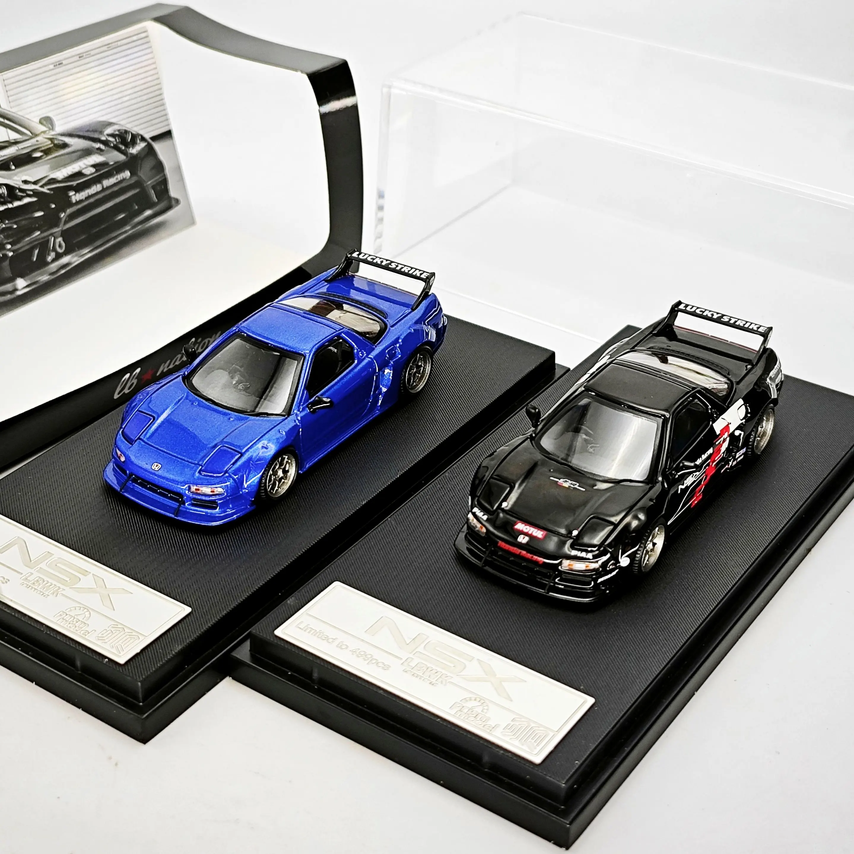 Modelo a Escala 1:64 del Honda NSX NA1 LBWK, Auto de Aleación Fundida a Presión, Coleccionable, Regalo, Exhibición Estática