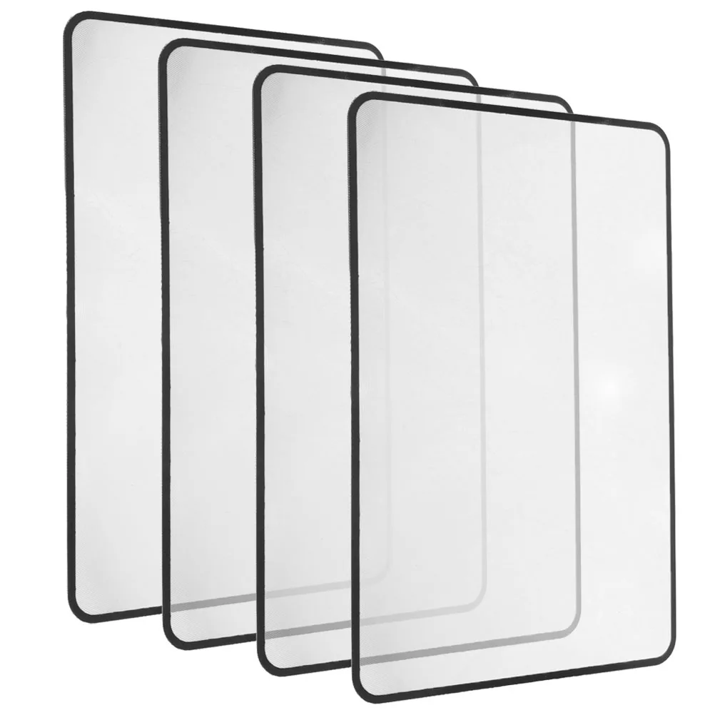 

4pcs Handheld Magnifier 120x180cm Full Page Reading Bookmark Lightweight Clear Sheet for Books Pocket Glass