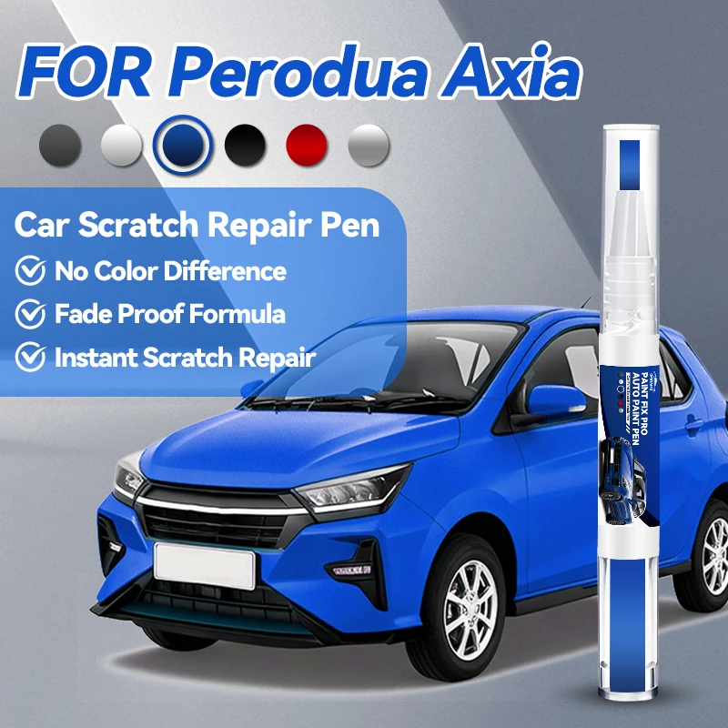 

Специализированная ручка-корректор для ремонта автомобильной краски для PERODUA AXIA 2014-2025: аксессуары для устранения царапин, цвета: синий B89, черный 209, серебристый.