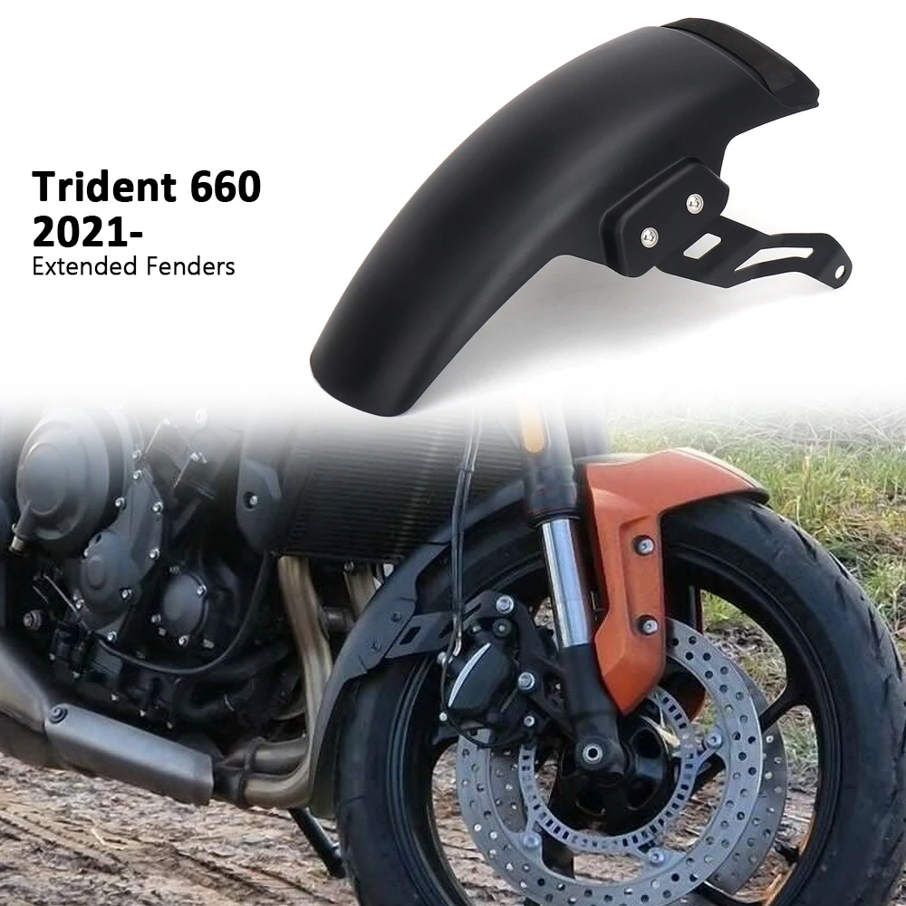 

Motorcycle Fender Hugger Extension Trident660 Accessories Front Mudguard Extender For Trident 660 TRIDENT660 2021 2022 2023 2024