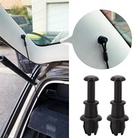 2/4PCS Car Retainer Clips Black Vehicle Trunk Luggage Rack Hook Pivot Fastener Buckle Interior Trim Card Door Liner Fixed Clamp