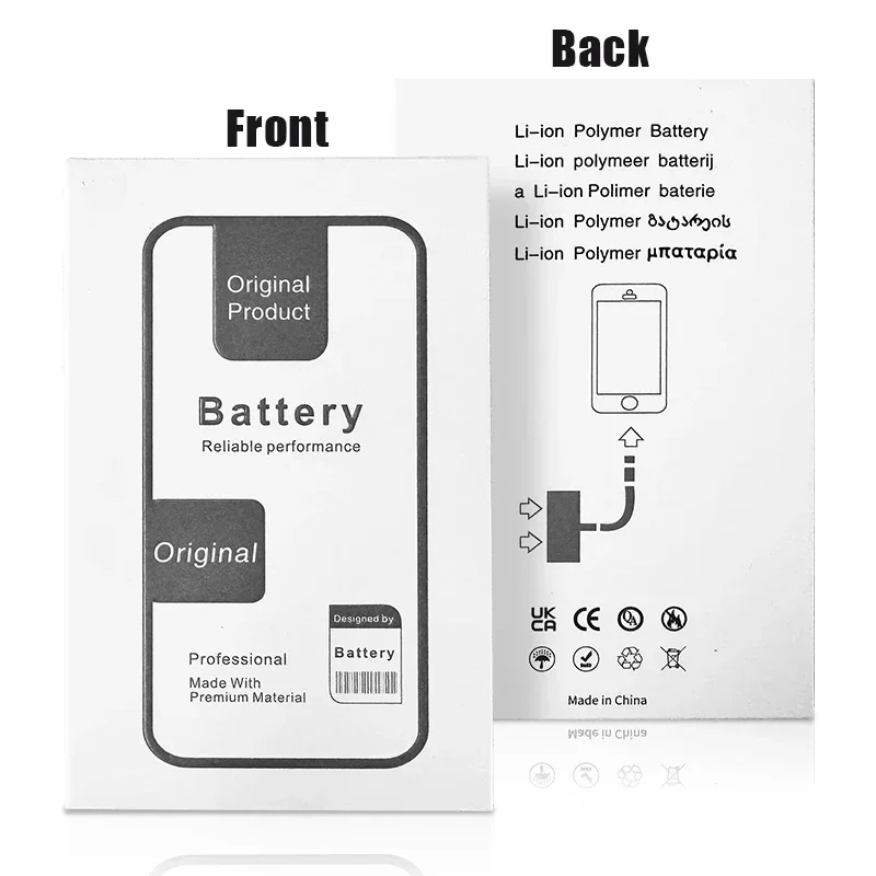 Batería de 0 ciclos de alta capacidad para iPhone 11, 11 Pro, 12 Pro, 12, 13, 14, 13 Pro, 14 Pro Max Mini + kit de herramientas gratis 4