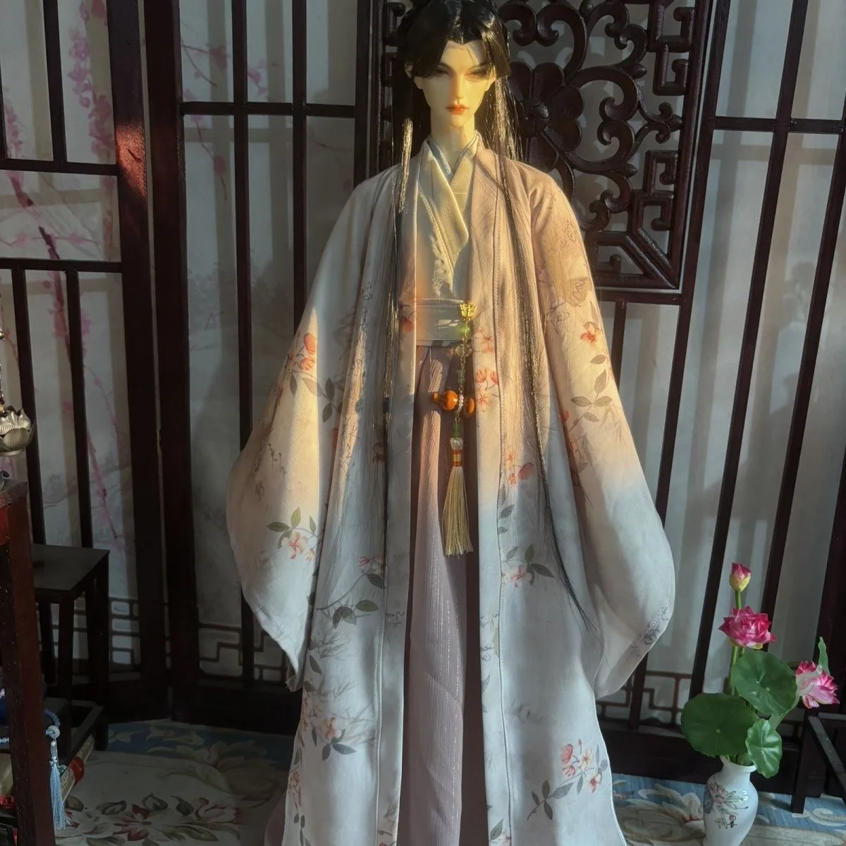 사용자 정의 1/3 BJD 고대 스타일 인형 옷, 멋진 삼촌 큰 소매 셔츠 남성 의류 무료 배송