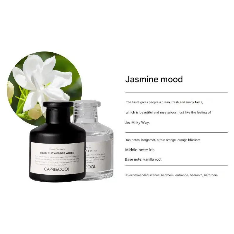 50 مللي زيت أساسي للعلاج العطري غير الناري من الروطان المنزلي، معطر هواء لتزيين زجاجة العطر الداخلي #6