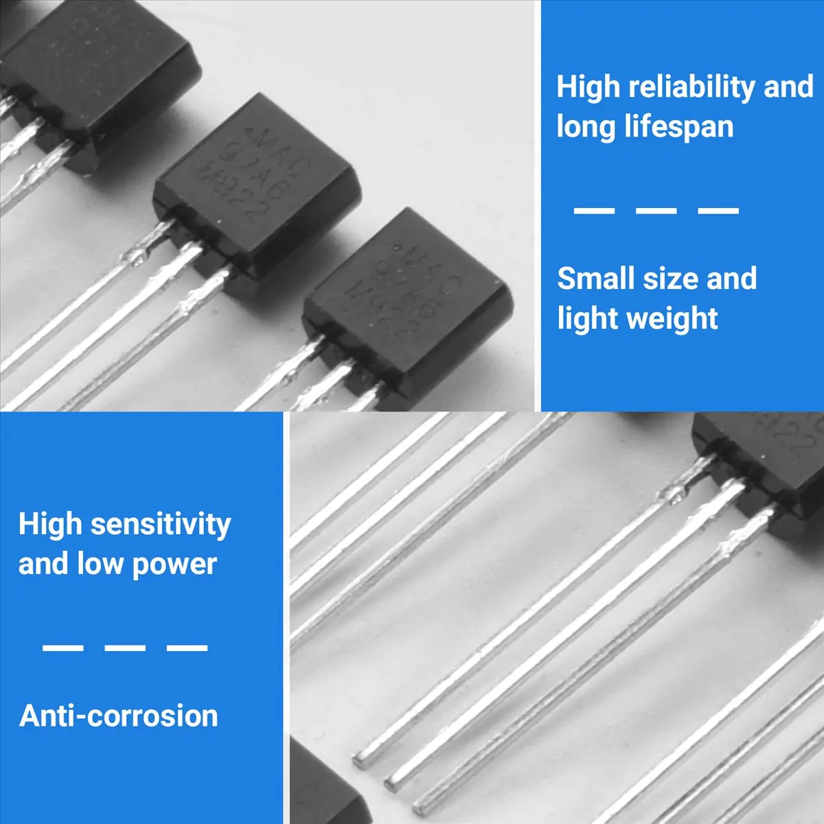 Essential 15 Pcs MAC97A6 97A6 Bi-directional Triac Thyristor 600V 1A