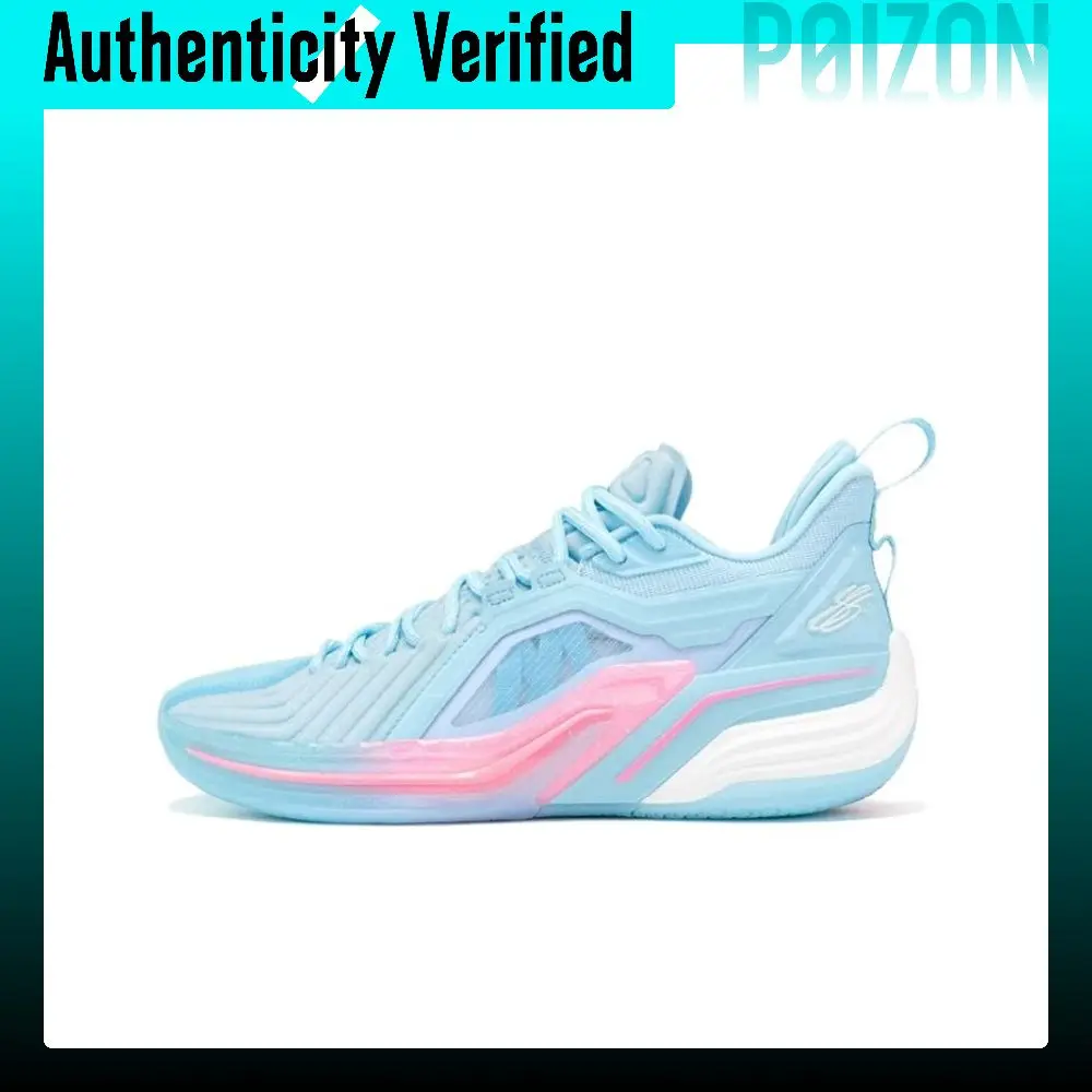 XTEP Jlin 3 JLIN3 Cushioning Slip Resistant Low top Performance Basketball Shoes Men's Cirrus Blue 977219120008