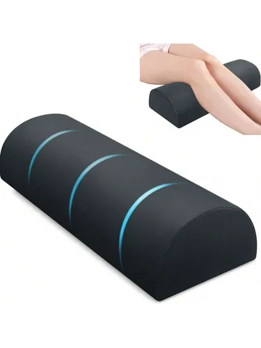 Almohada para dormir en la espalda, almohada de espuma viscoelástica para piernas, almohada para dormir lateral, almohada para elevación de piernas, almohada para elevación de piernas de media luna