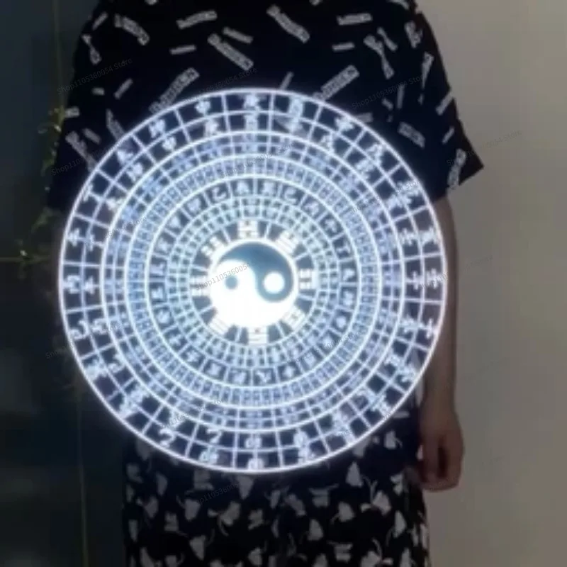 For Handheld 3D Holographic Taiji Bagua Compass Stereo Image Projection Qimen Hidden Armor Wind Back Qimen Advertising Machine