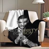 Classic Singer M-Maluma Muisc Blanket Warm And Soft Suitable For Bedroom Living Room Sofa Bed Office Travel Camping