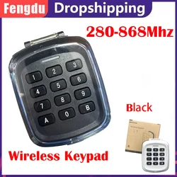Multi-frequency 280-868MHz 280-868MHz Gate Garage Door Key Wireless Keypad Code Remote Control Door Opener