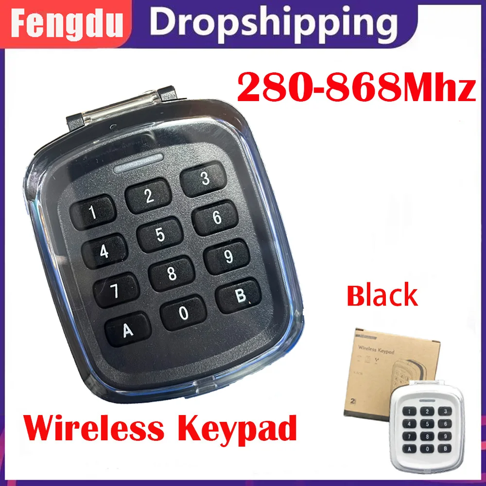 Multi-frequency 280-868MHz Gate Garage Door Key Wireless Keypad Code Remote Control Door Opener