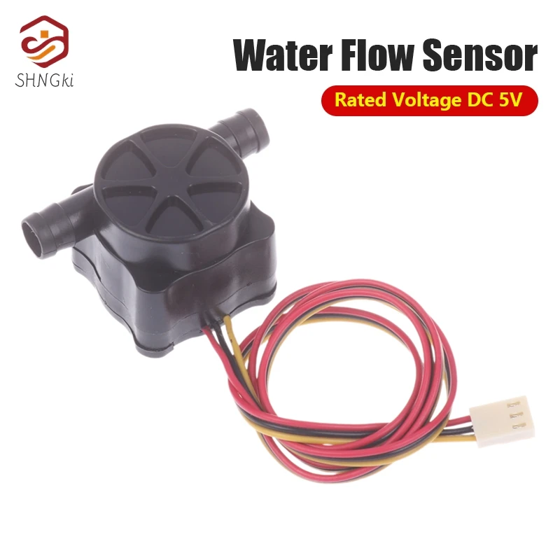 Water Flow Sensor Hall Effect Flow Sensor Rated Voltage DC 5V Water Control Flowmeter Coffee Machine Water Dispenser Flow Meter