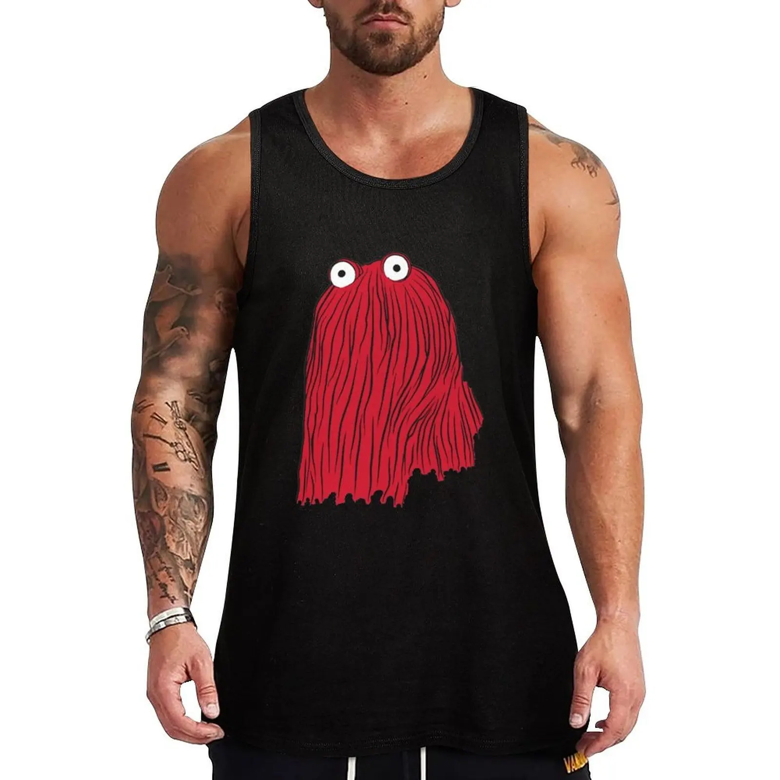

DON'T HUG ME I'M SCARED RED GUY Tank Top anime top bodybuilding men clothes t shirts