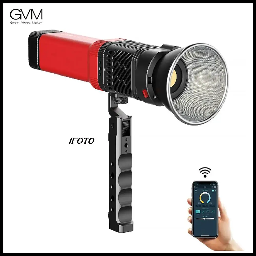 

GVM PD60B 60W Bi-Color 2700K-6800K Led Video Light Tpye-c Port Support 100w Super Fast Charging Light Portable Fill Light﻿