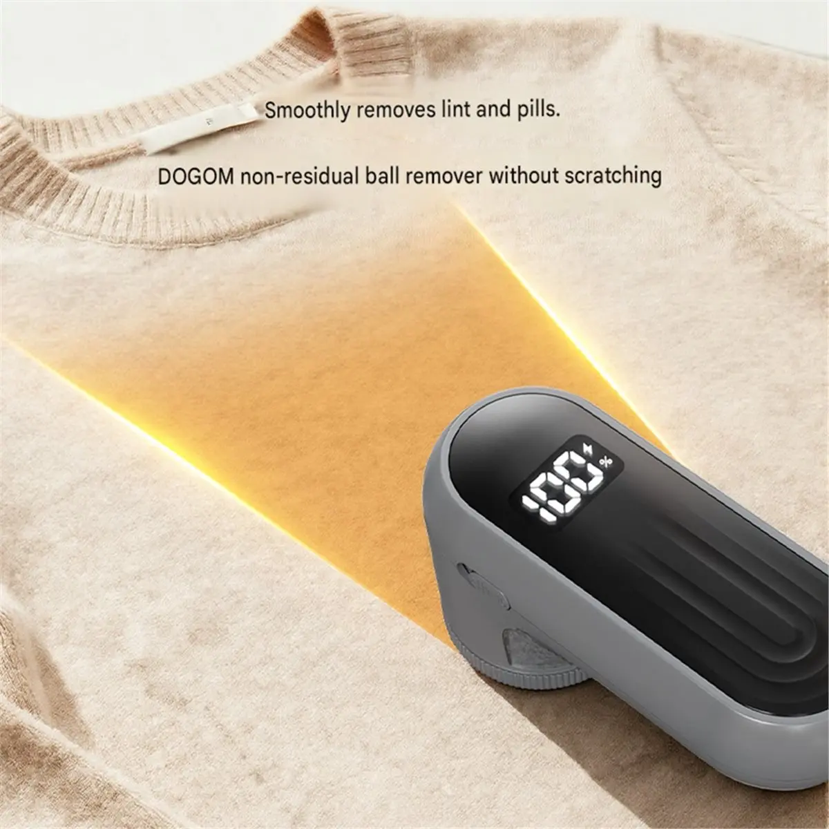 《TOP RATED》Fabric Shaver Lint Remover with Digital Display, 6-Leaf Blade Electric Lint Shaver for Clothes, Sweaters,for All Fabr