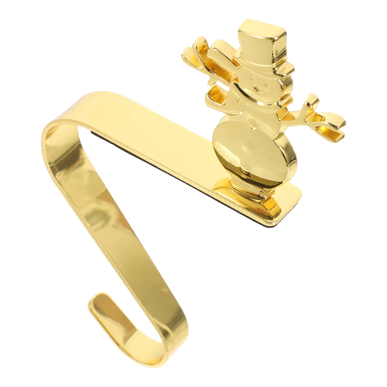 

Christmas Stocking Hook Snowman Metal Decorative Mantel Holiday Fireplace Stocking Hanging Holder Christmas Manteling Holders