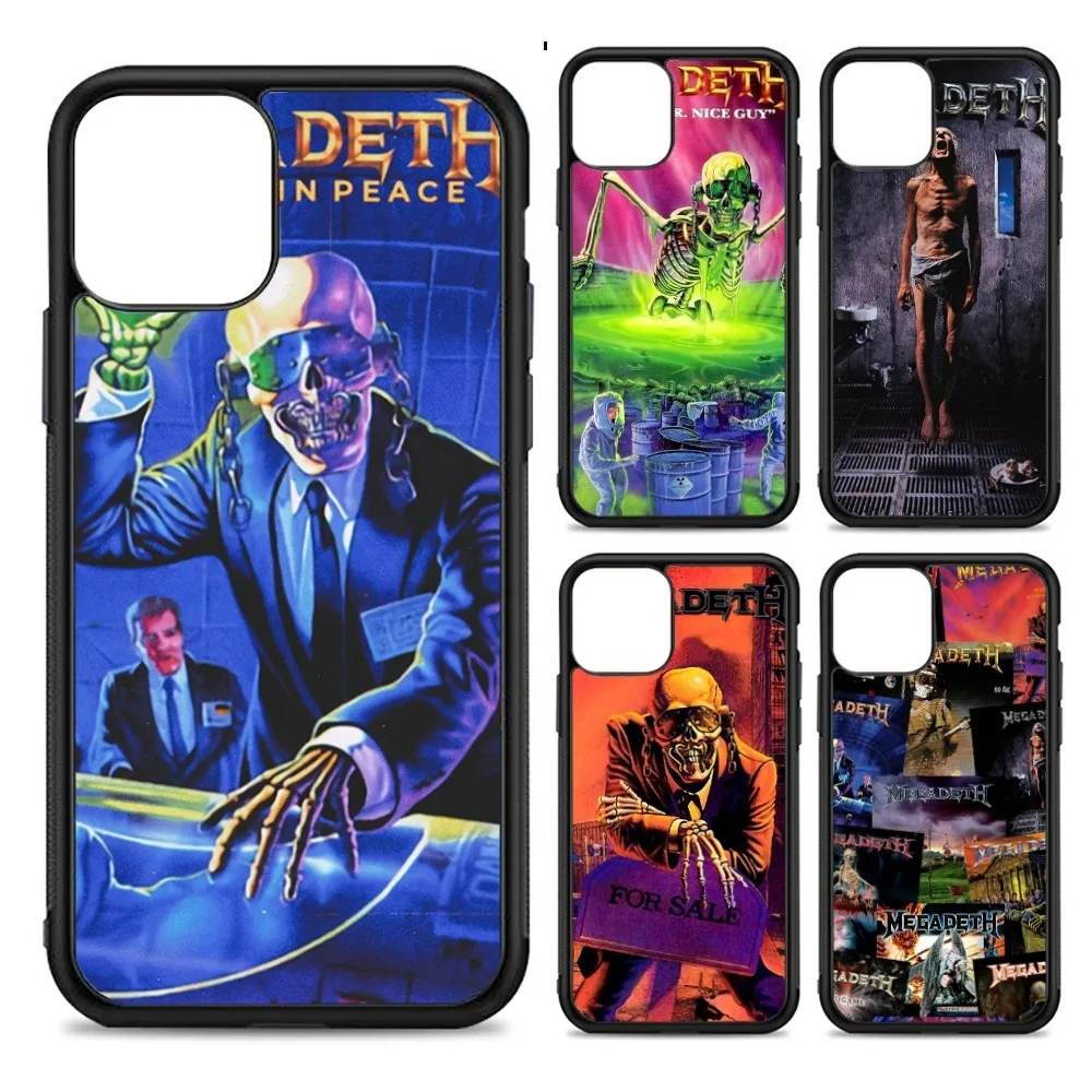 

Rock M-Megadeths Music Phone Case Silicone PC+TPU For For IPhone 11 12 13 14 15 16 Plus Pro Max Cover