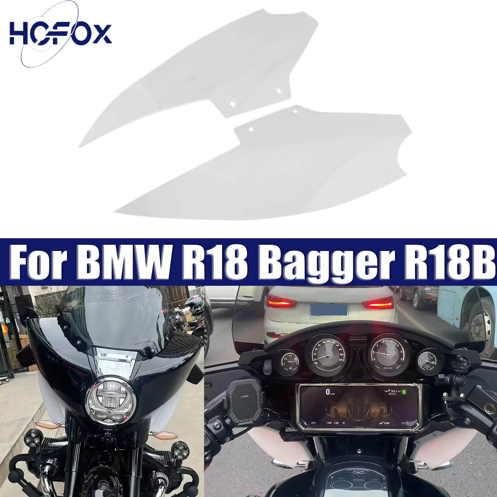 

Motorcycle Upper Fairing Air Deflector Replacement For BMW R18 Bagger R18B