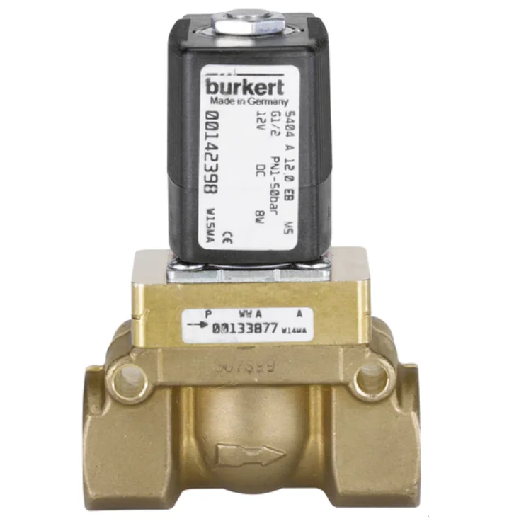 Burkert Type 5404 Solenoid Valve With Servo-assisted 2/2-way As Piston Valve Of Valve Parts