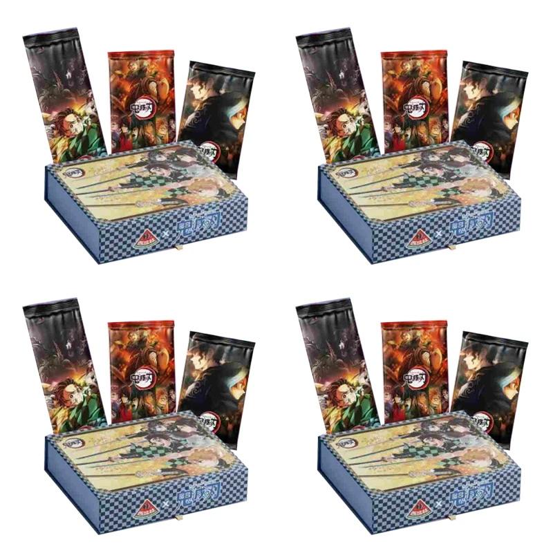 Wholesale Demon Slayer Cards Box XiGuaShe Wave2 Pack Original 1Case Board Games Playing Cards Rare Unusual Design