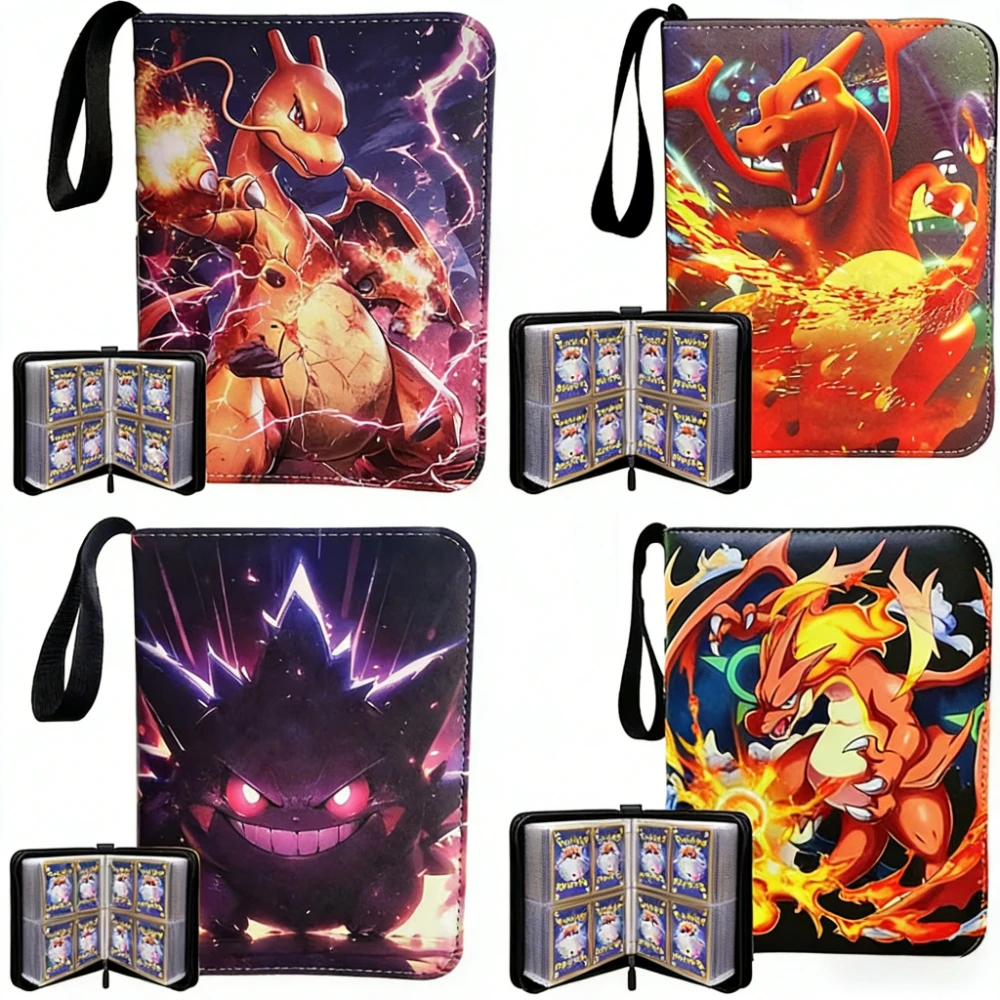 

@New Pokemone Card Album PU Zipper Photo Album Collection Book Anime Figure Album Hobby File Birthday Toy Gifts In Stock
