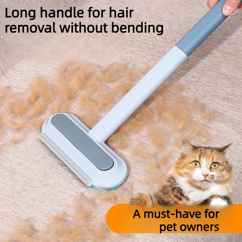 Hot-Selling Cat Hair Cleaner Hair Removal Brush Scraper Sticky Hair Pet Cat Dog Hair Sofa Bed Carpet Hair Absorption Tool