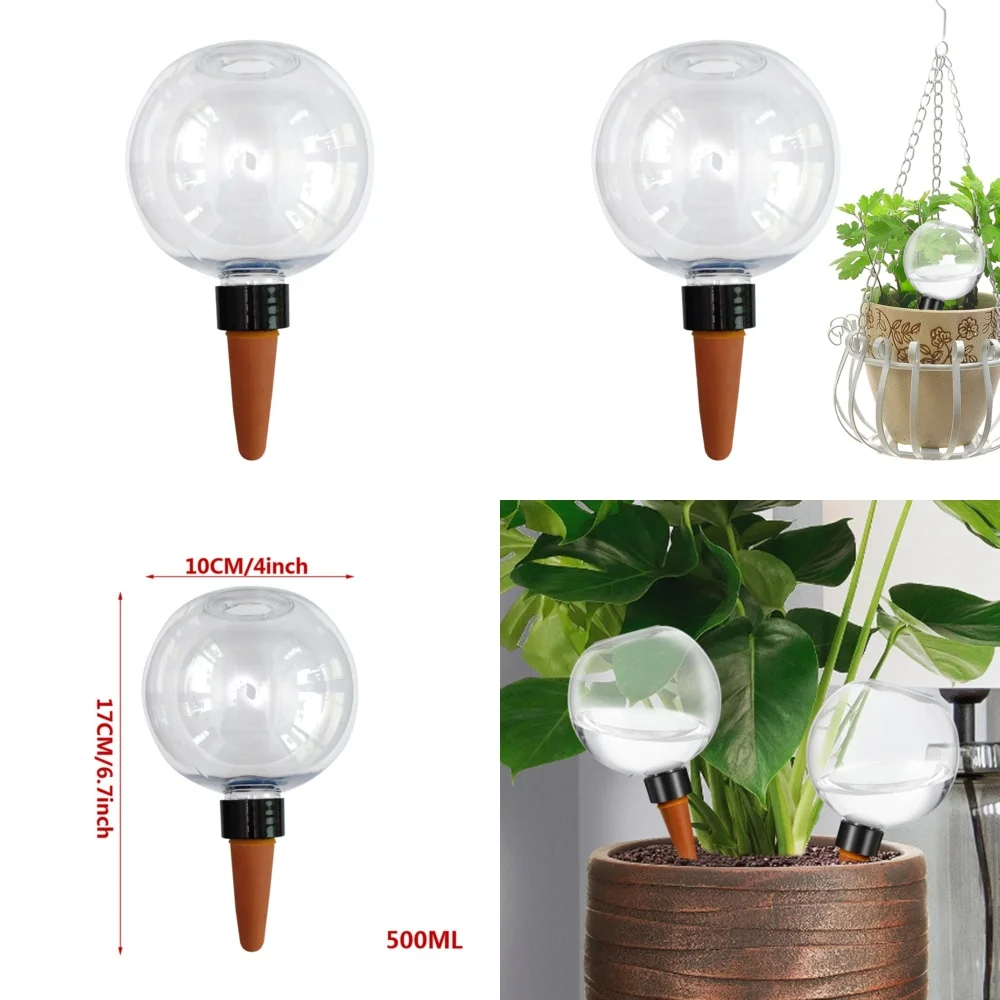 أجزاء معدات الري مسامير سقي ذاتية للنباتات نظام الري بالتنقيط التلقائي 500 مللي سقي الحديقة الداخلية والخارجية