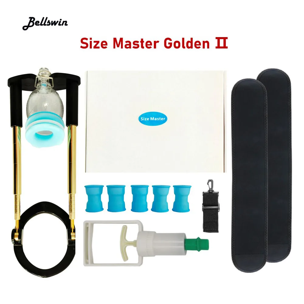 Size Master Golden II penis enlargement device Best Penis extender with fastigiate Vacuum cup for penis enlargement