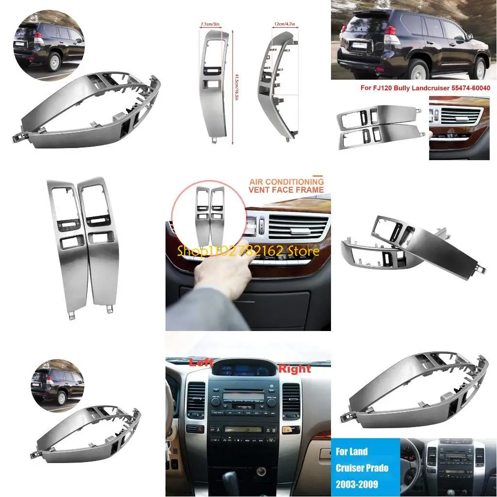 

547B For FJ120 Car Dashboard Panel 55474-60040 Air Conditioner Outlet Vents 2x