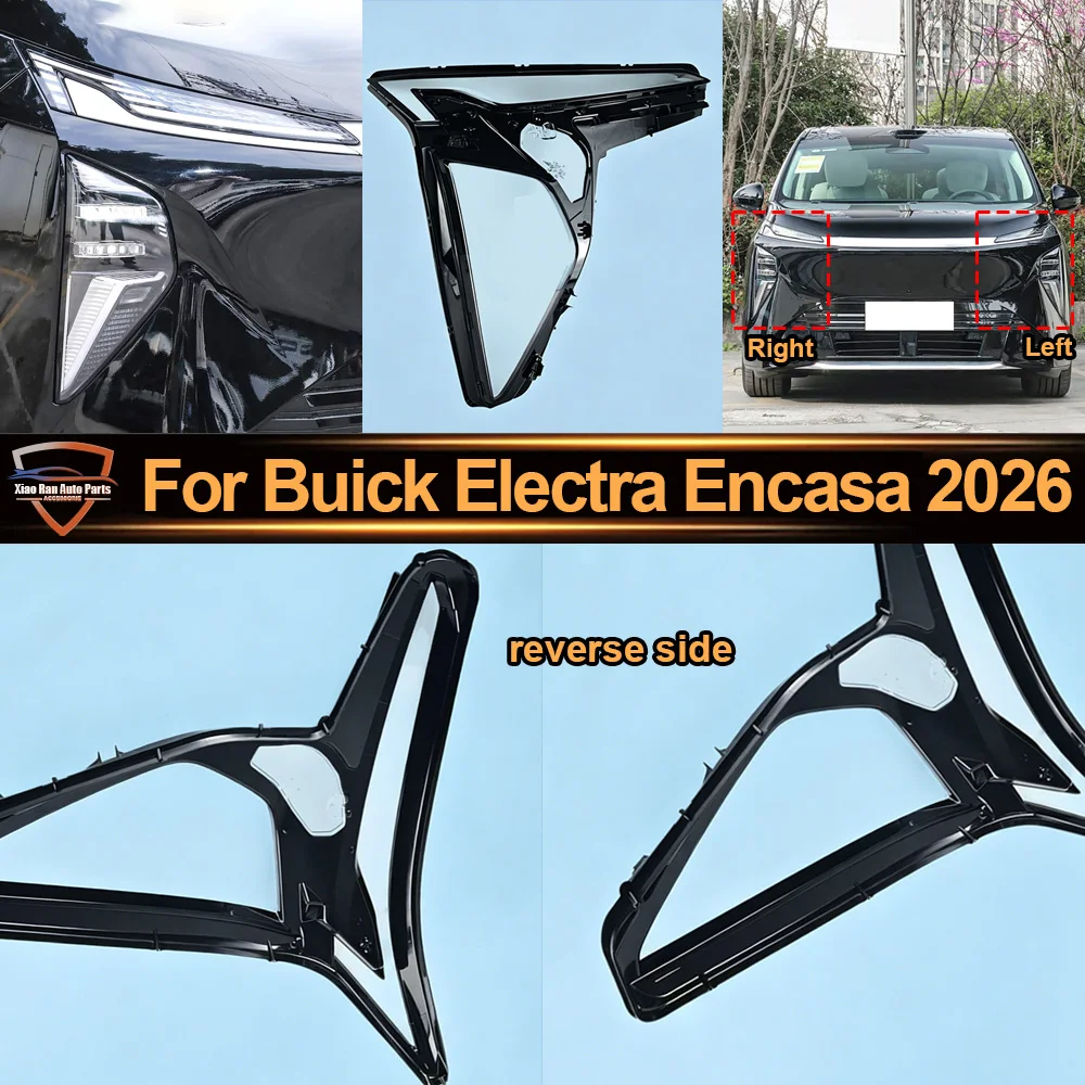 Für Buick 2026 Electra Encasa Scheinwerferabdeckung Transparenter Lampenschirm Scheinwerfergehäuse Plexiglas Ersatz für Original-Lampenschirm