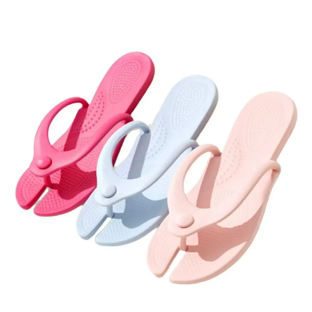 EVA Portable Folding Slippers for Men & Women – Anti-Slip Beach Sandals, Travel Flip Flops for Business, Bathing, & Swimming