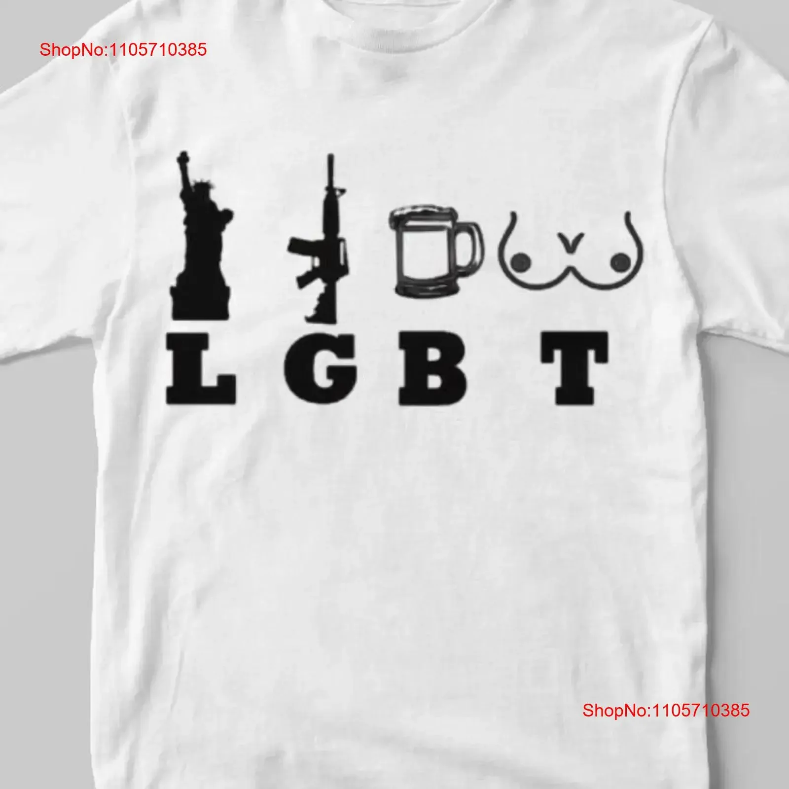 LGBT Liberty Beer Guns Titties Retro T Shirt Inappropriate Dank Meme Weird Funny Offensive Humor Unfiltered vintage Washed