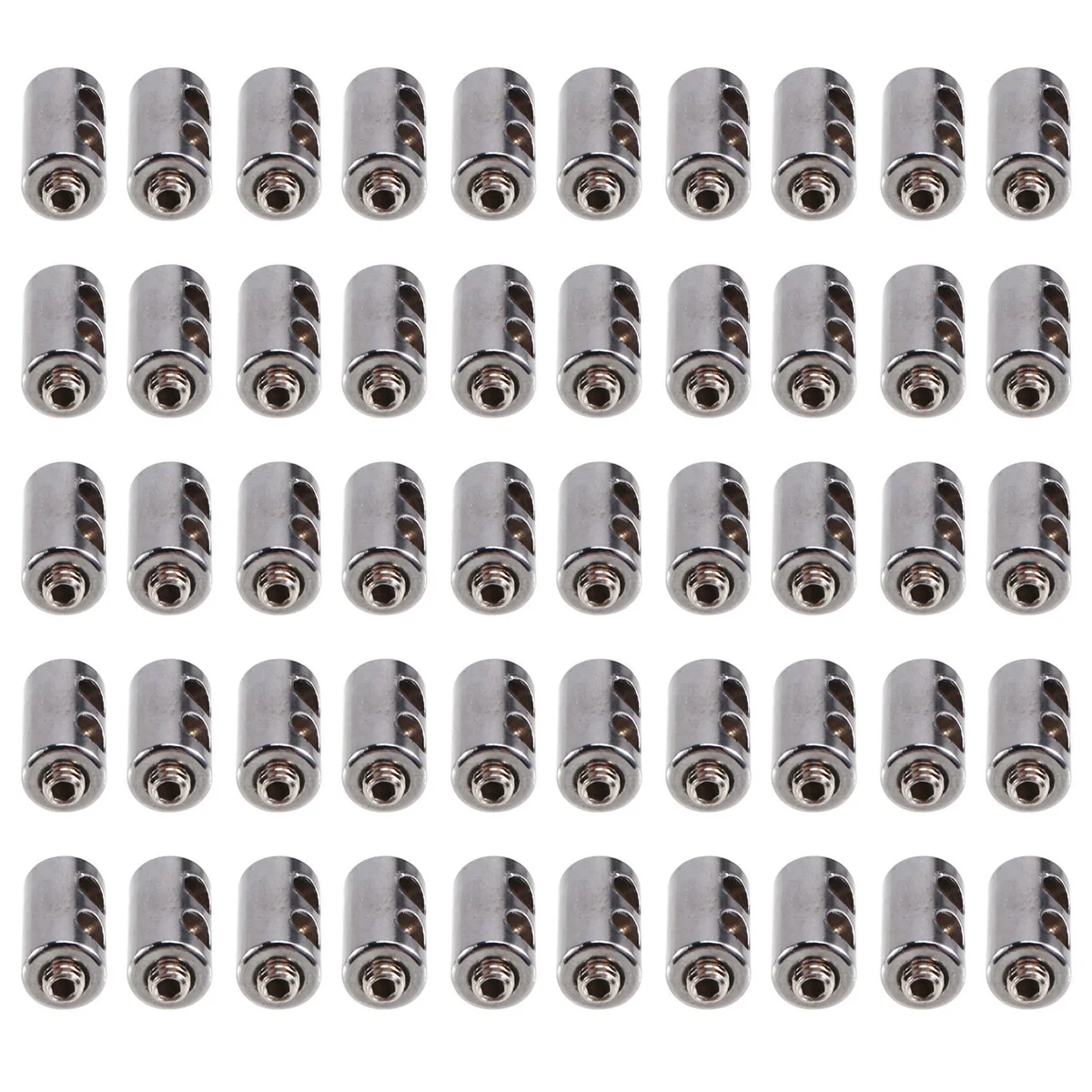 A002 50PCS for 2-3mm Wire Rope Clip Clamp Cable Fastener Adjustable Screw Copper Metal Fixture Sling Fixing Accessories
