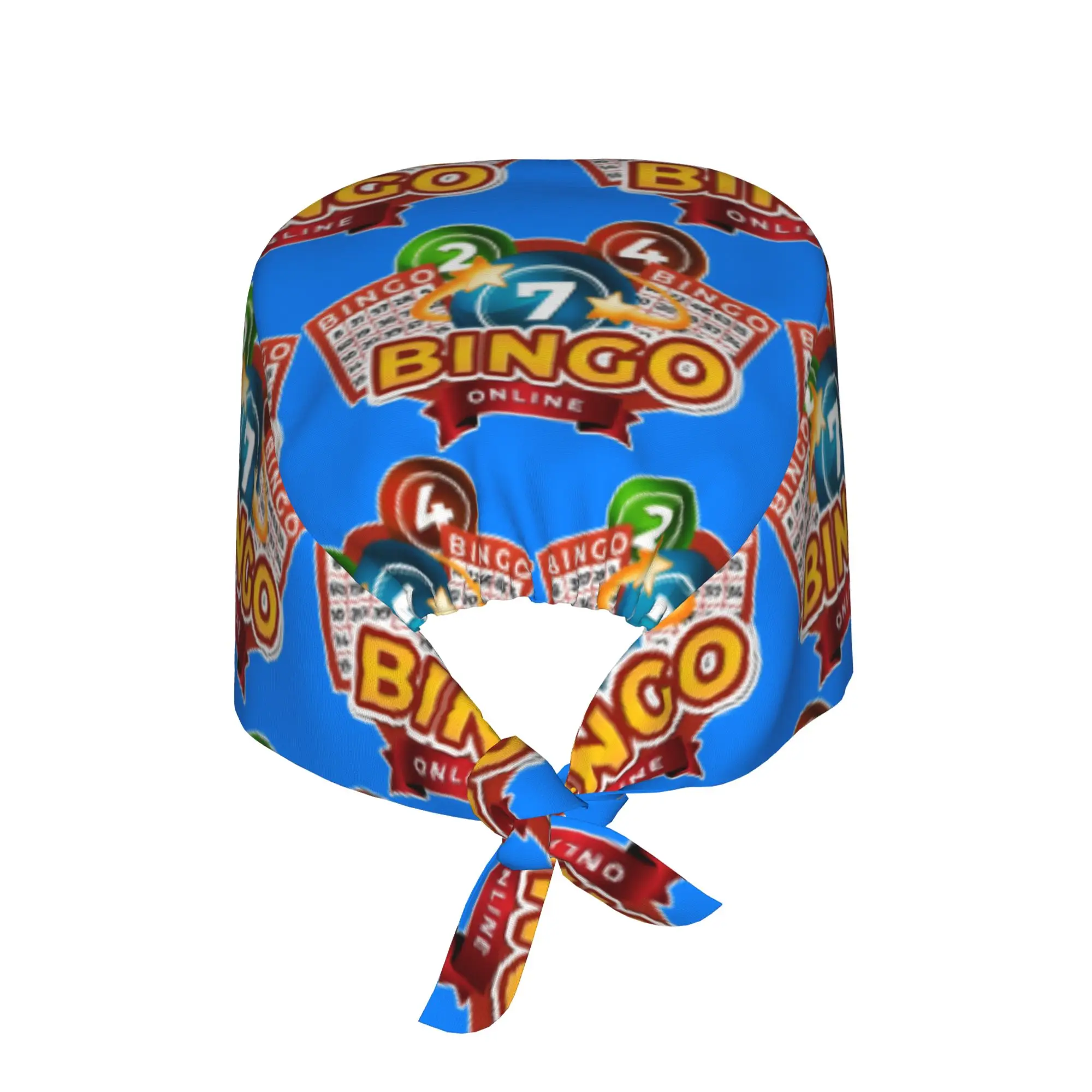 

Custom B-Bingo Cleaning Working Cap Comfortable Unisex Cards Game Scrub Cap Surgicals Hat Nurse Scrubs Hat For Dentist