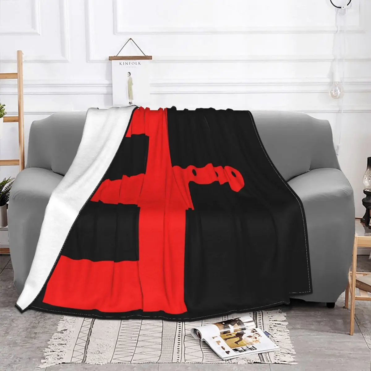 Eminem Music To Be Murdered By E Red Logo Slim Shady Darkness 2020 Blackma Throw Blanket