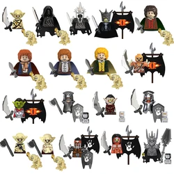 TV6410 Movies Medieval Knight Soldier Bricks Rings Hobbit Bricks Goblin Sauron Frodo Orcs Uruk-hai Action Toy Building Blocks