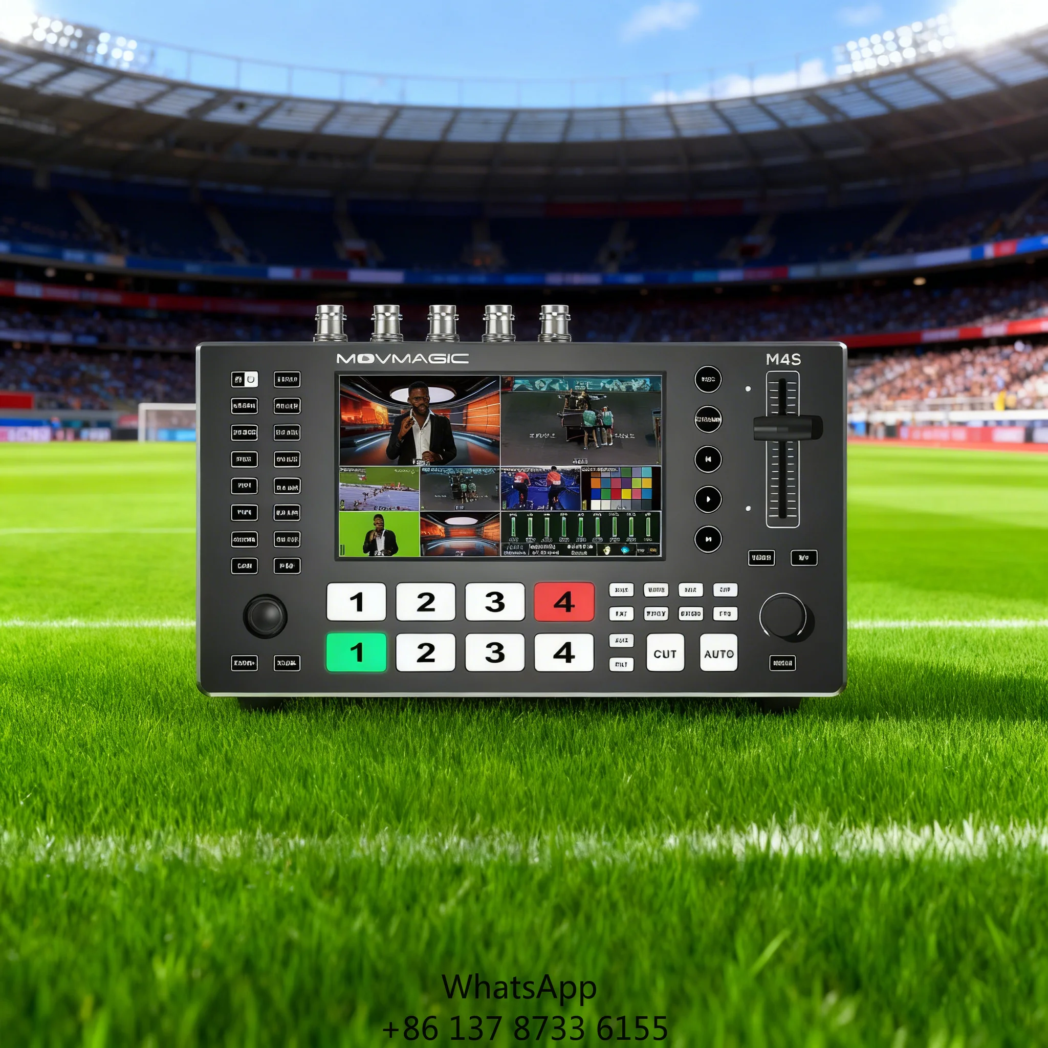 Movmagic HD Metal Private Mold Video Mixer Switcher For Transition Effects For Broadcast Live Streaming 5-channel Multi View