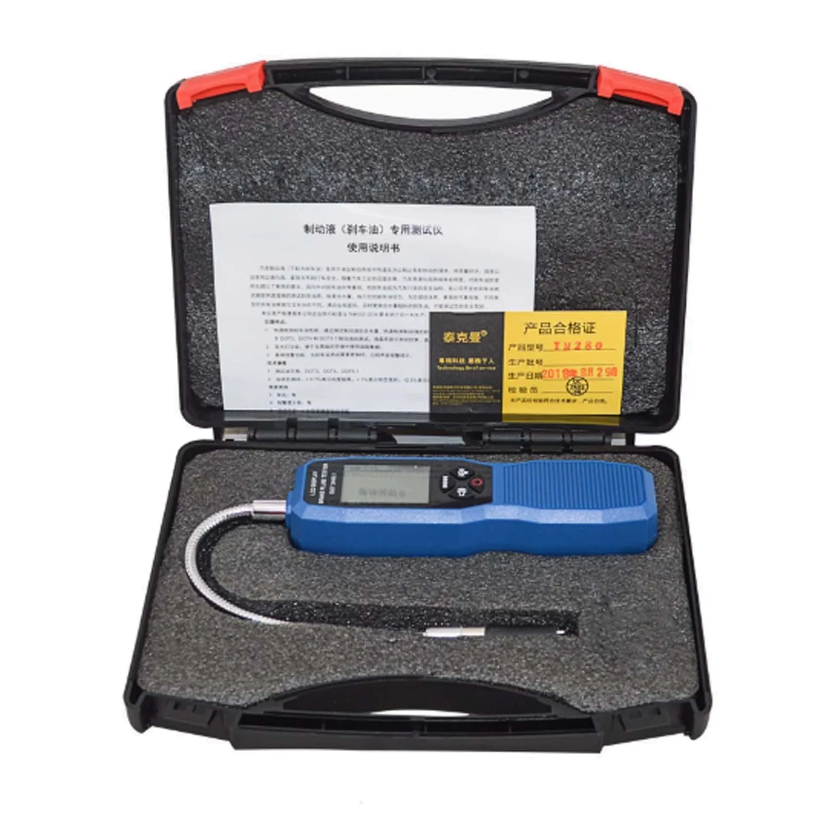 

Automobile Brake Fluid Tester, Auto Oil Moisture Water Content Detector for Auto DOT3 DOT4 DOT5.1