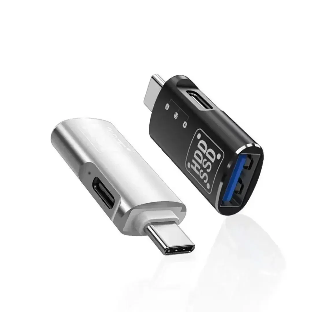 Multi-Function Type-C to USB Dual-In-One OTG Adapter, Supports Digital Audio Headset