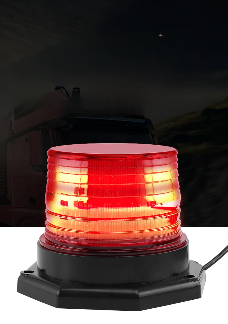 

12-24V Magnetic Suction Construction Vehicle LED Warning Light Manufacturer 24 Lights High Brightness Forklift Emergency Light