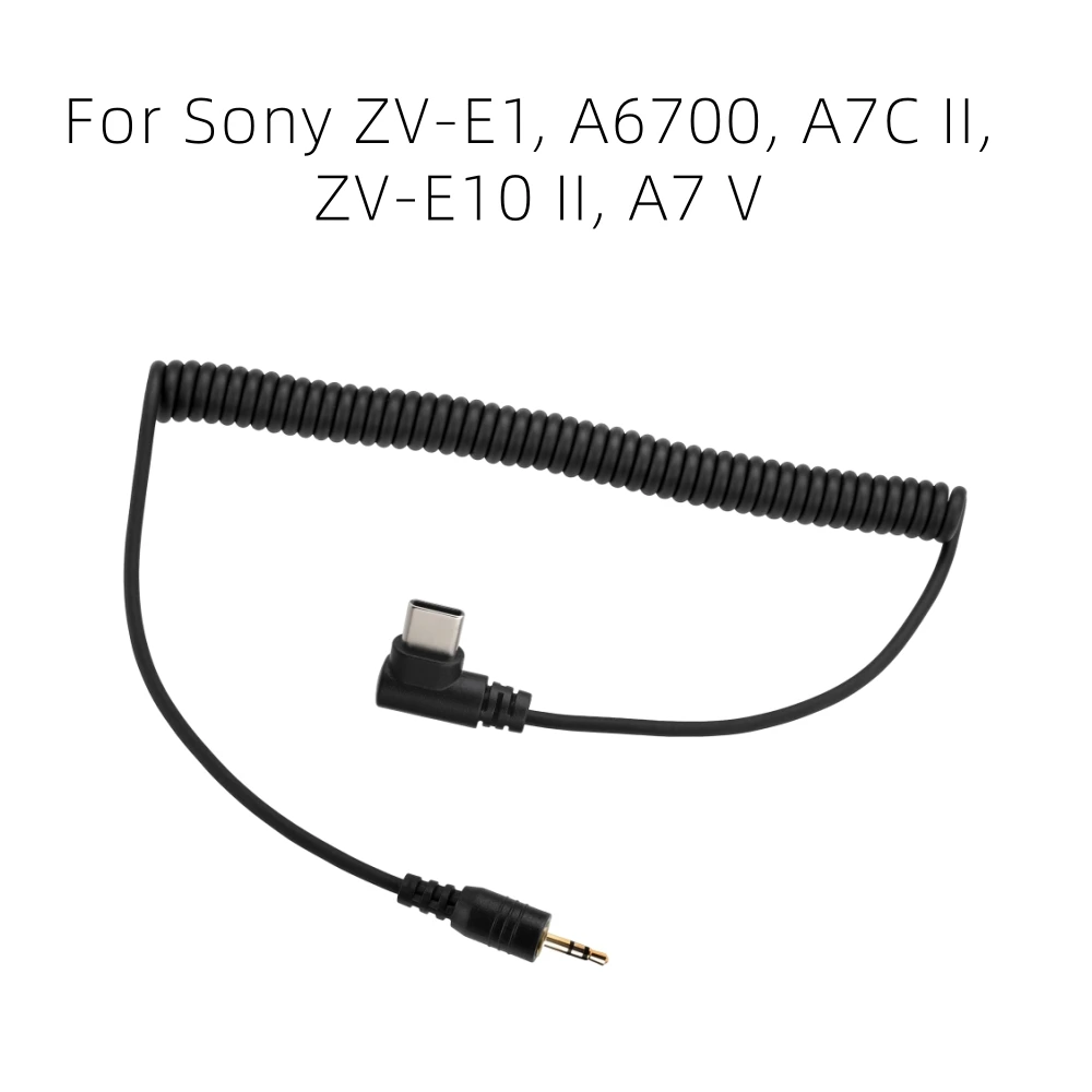 AODELAN S10 Remote Shutter Release Cable Connecting Cord Cable 2.5mm to USB-C For Sony ZV-E1, A6700, A7C II, ZV-E10 II, A7 V